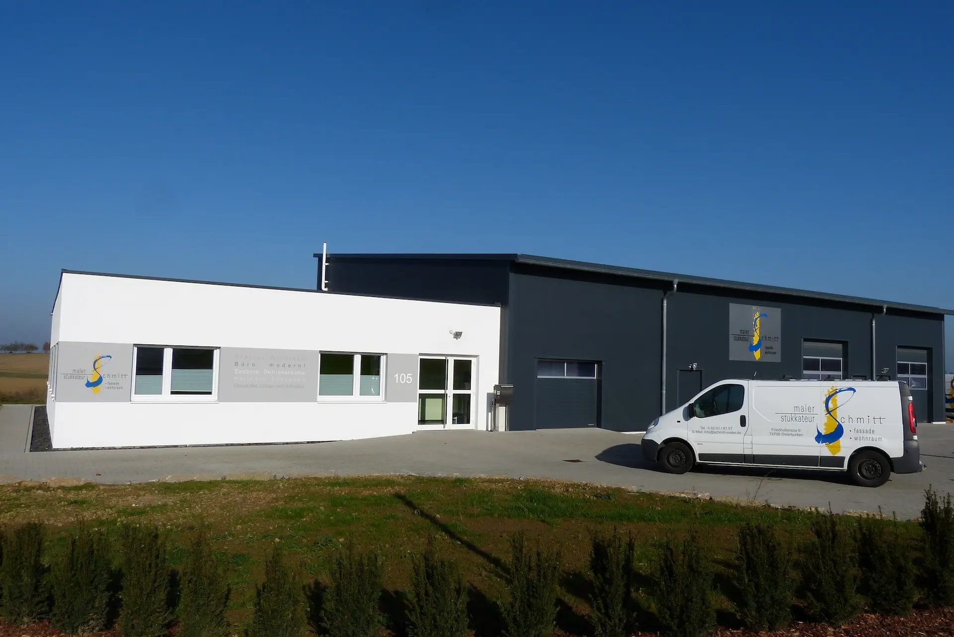 Firmengebäude der Maler Schmitt GmbH in Osterburken
